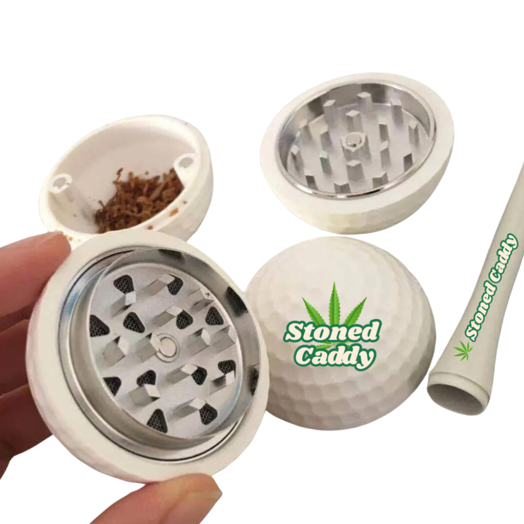 Stoned Caddy One Hitter & Ball Grinder