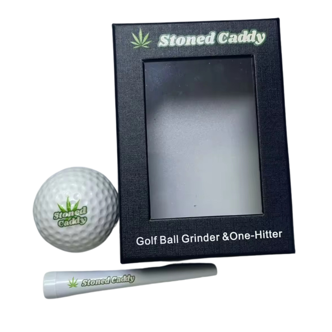 Stoned Caddy One Hitter & Ball Grinder