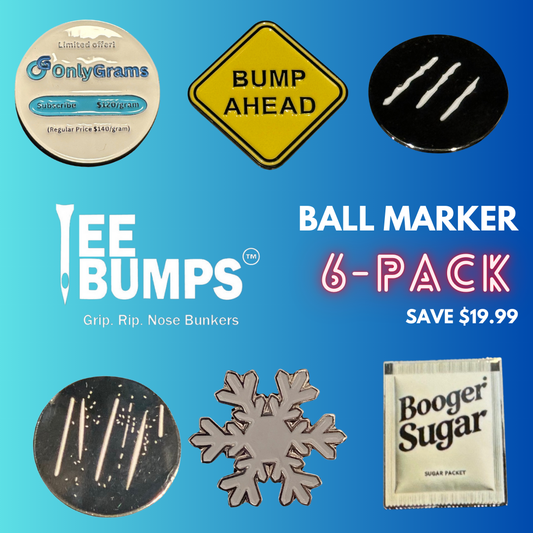 Tee Bumps™️ Ball Marker 6-Pack