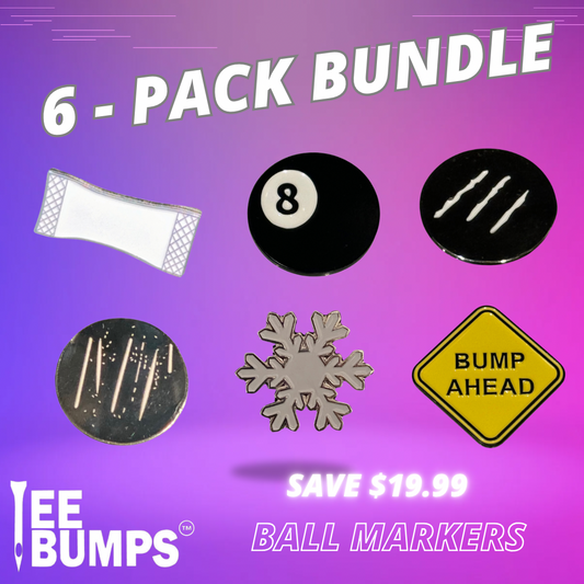 Tee Bumps™️ Ball Marker 6-Pack