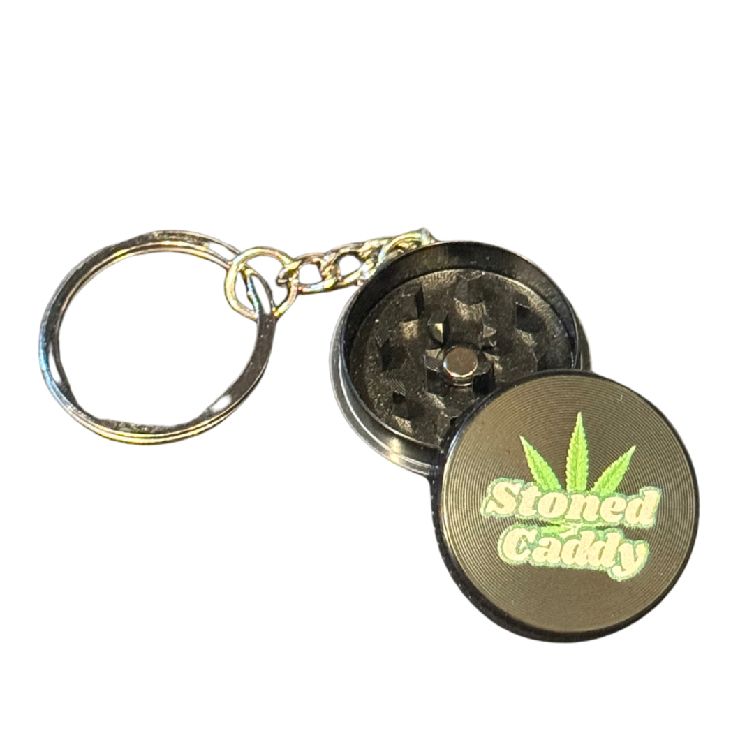 Stoned Caddy Mini Keychain Grinder- Black