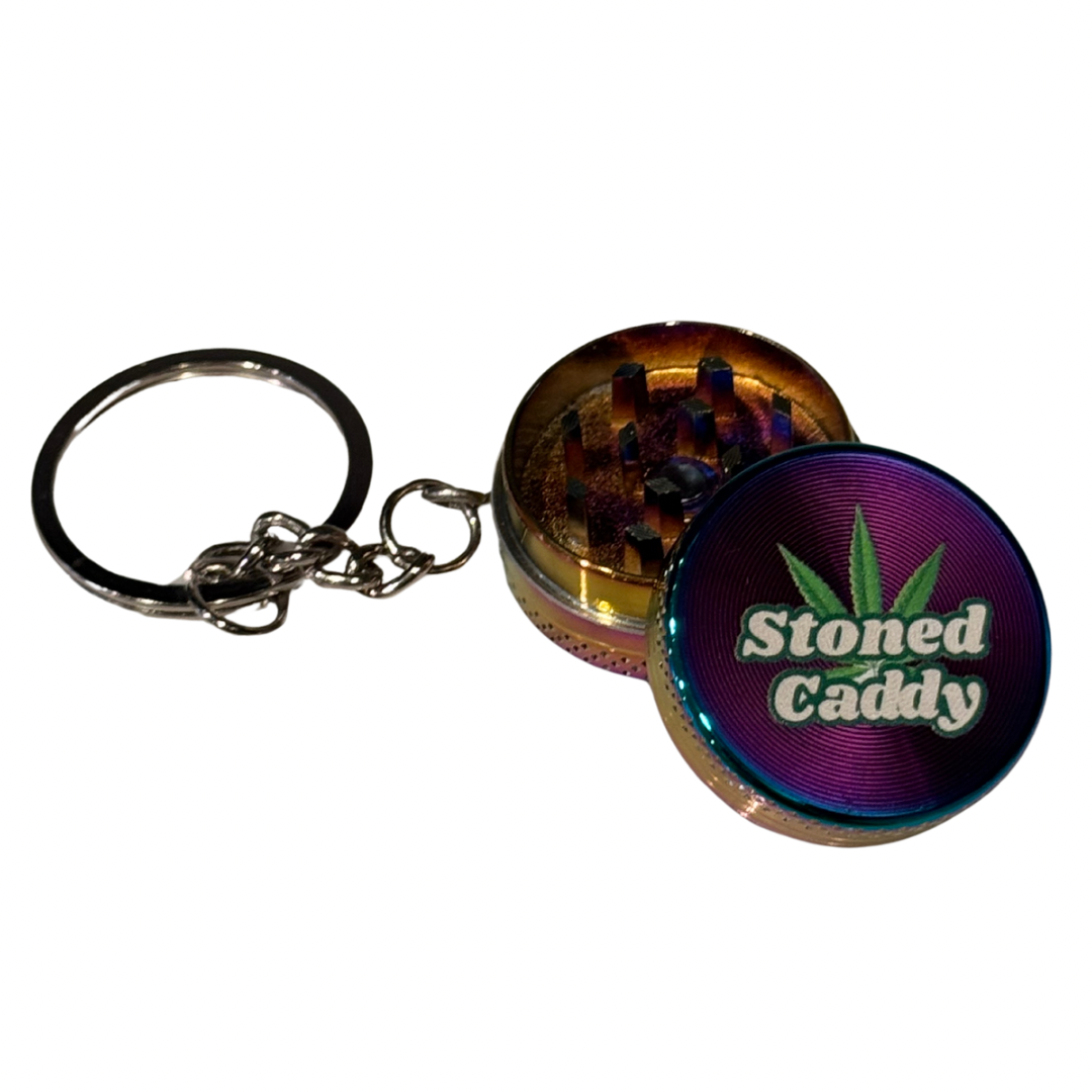 Stoned Caddy Mini Keychain Grinder- Purple