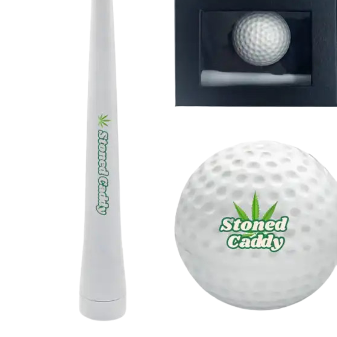 Stoned Caddy One Hitter & Ball Grinder