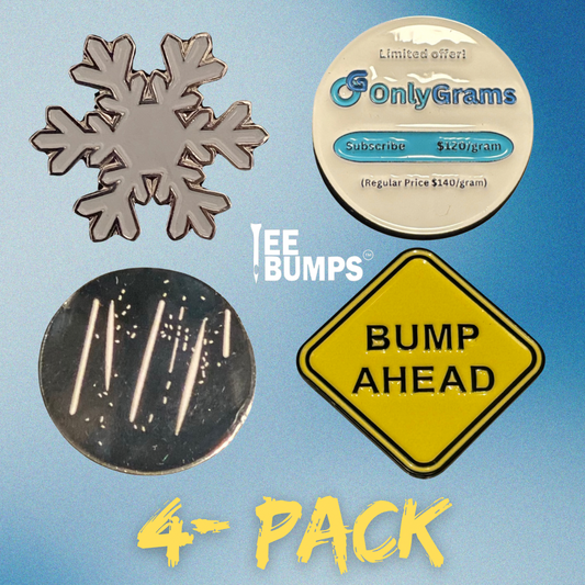 Tee Bump™️ (4) Pack of Ball Markers (Bump Ahead edition)