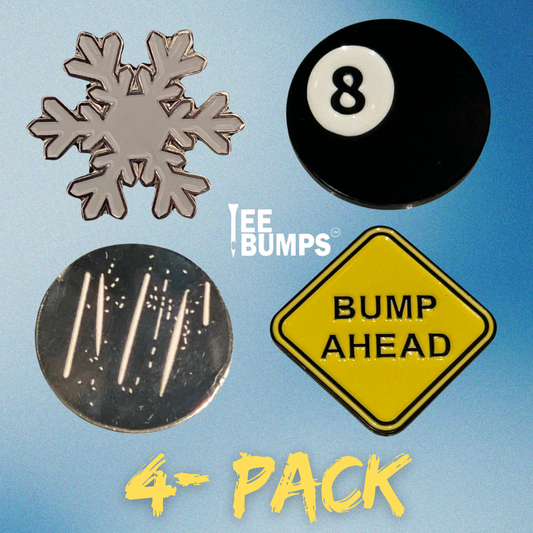 Tee Bump™️ (4) Pack of Ball Markers (Bump Ahead edition)